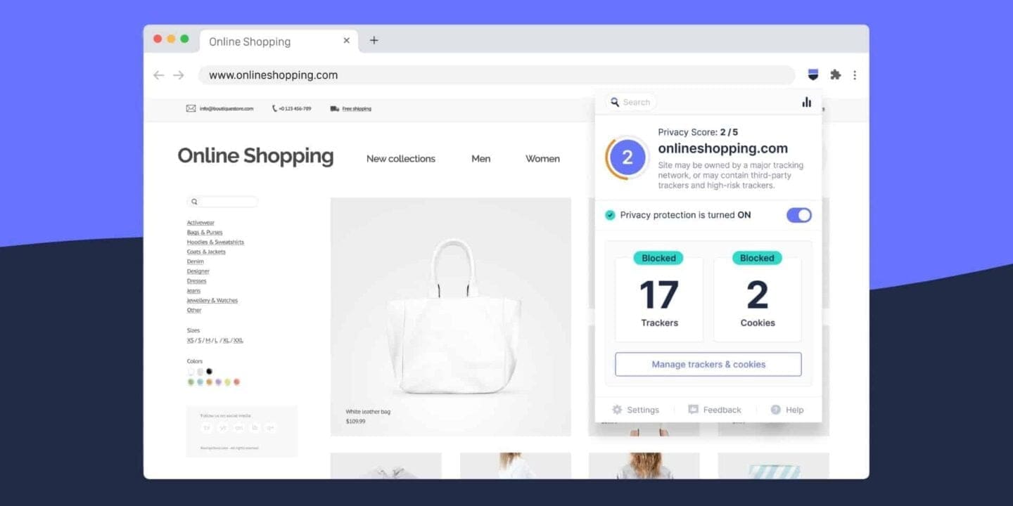Startpage Privacy Protection Extension Example Shopping