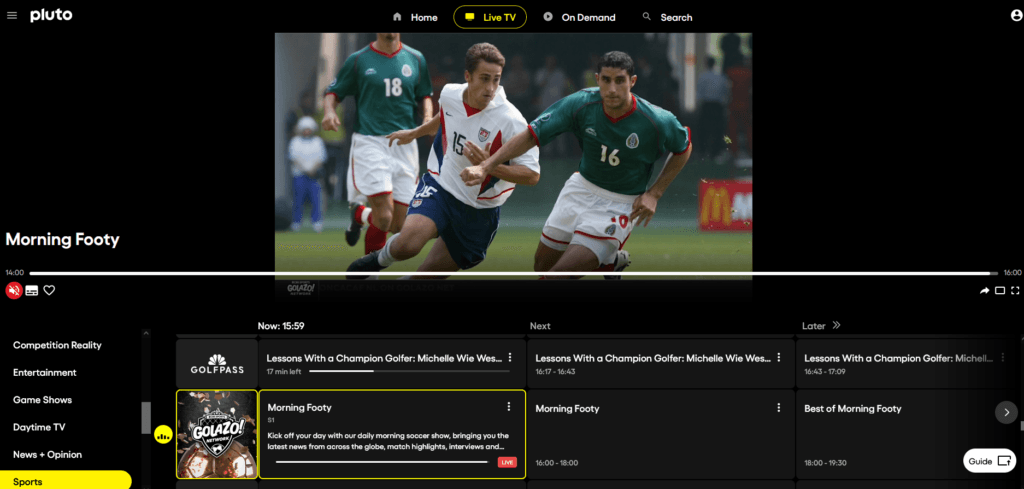 Golazo Network Firefox