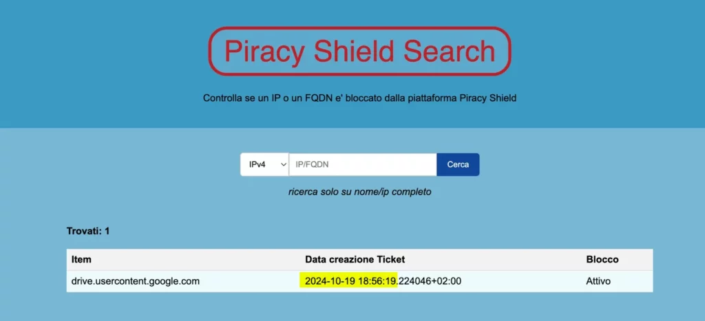 Google Drive blocco