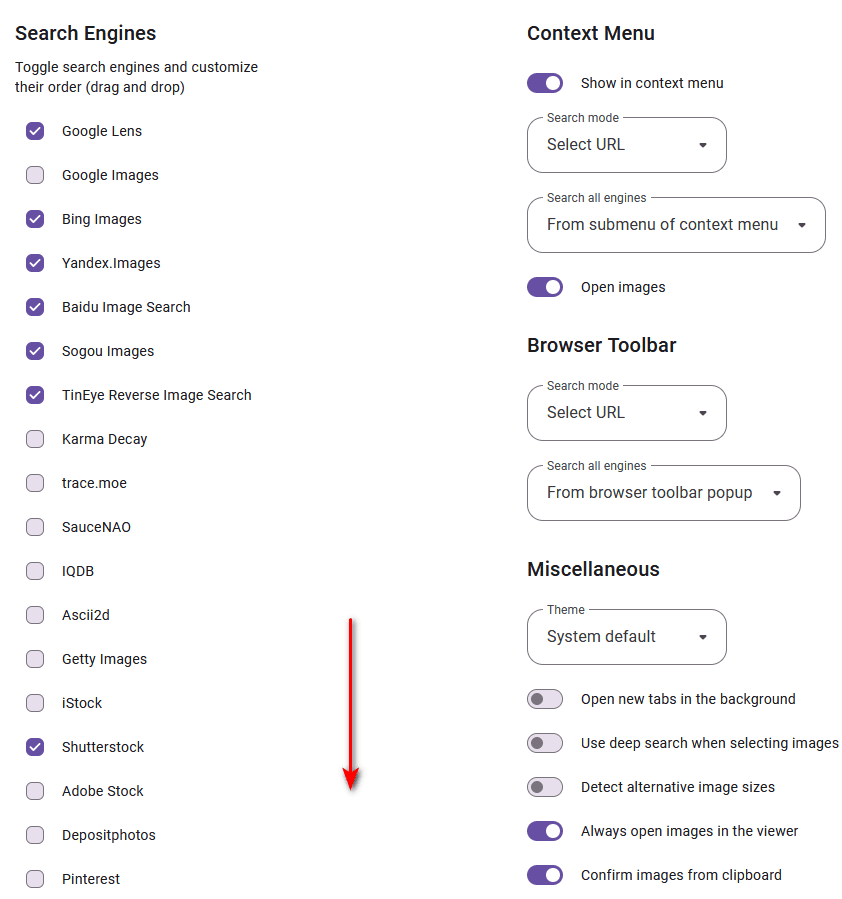 search-by-image setting