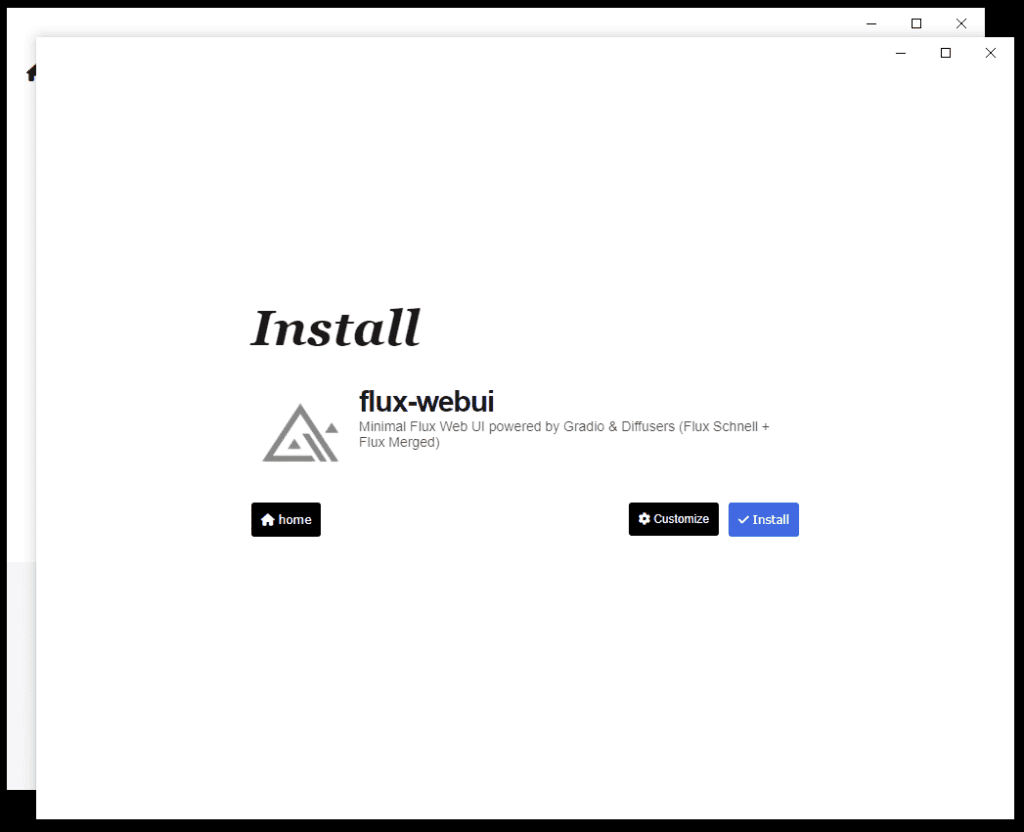 Pinokio Install FLUX
