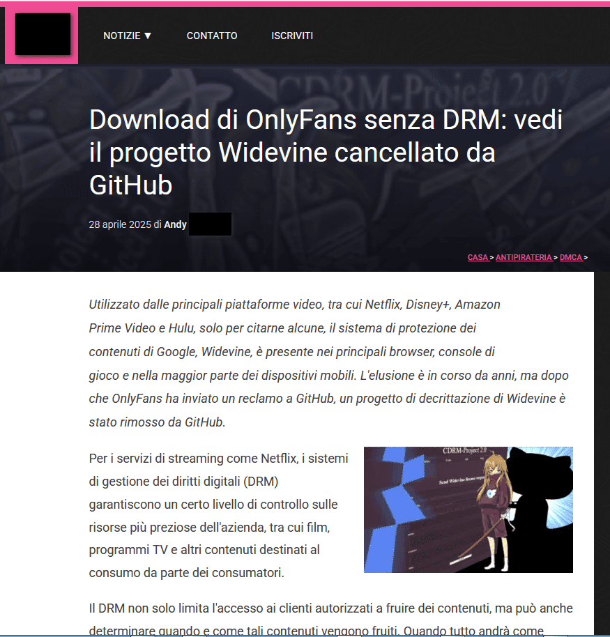 Articolo tradotto