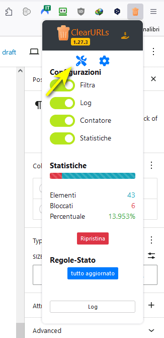 ClearURLs strumenti