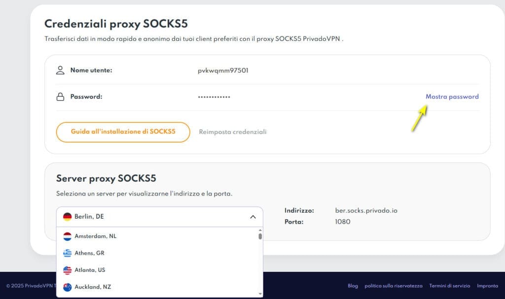 Privado SOCKS5